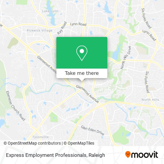 Express Employment Professionals map