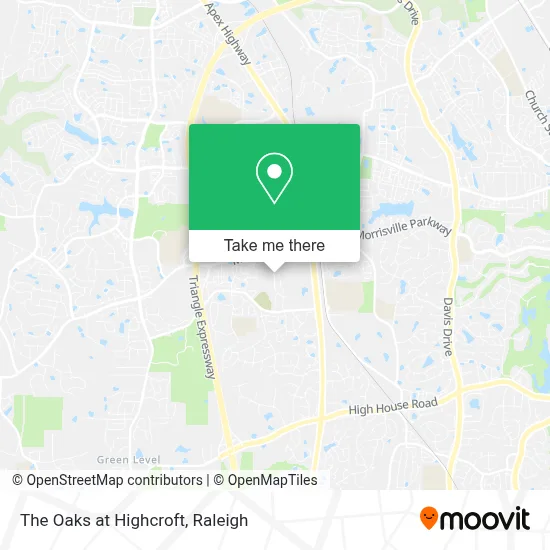 The Oaks at Highcroft map