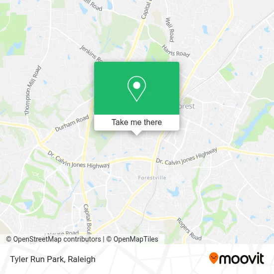 Tyler Run Park map