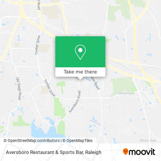 Aversboro Restaurant & Sports Bar map