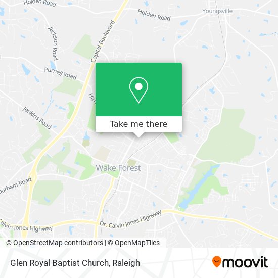 Glen Royal Baptist Church map