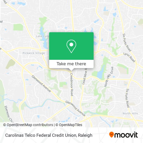 Mapa de Carolinas Telco Federal Credit Union