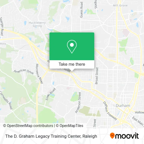 The D. Graham Legacy Training Center map