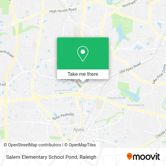 Salem Elementary School Pond map