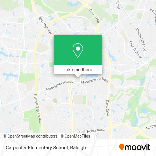 Carpenter Elementary School map