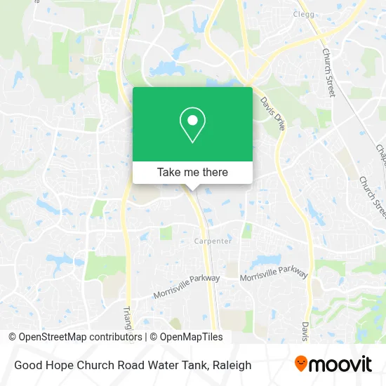 Good Hope Church Road Water Tank map