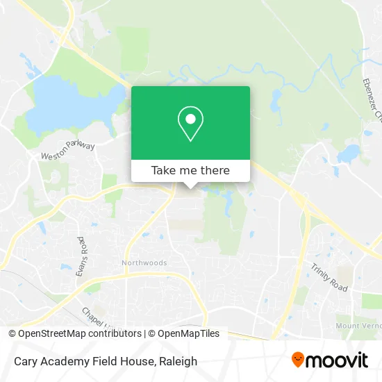 Cary Academy Field House map