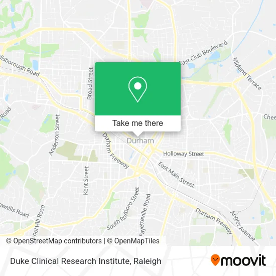 Duke Clinical Research Institute map