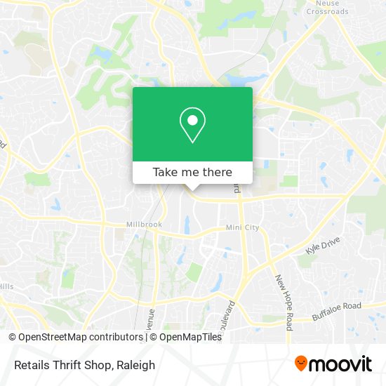 Retails Thrift Shop map