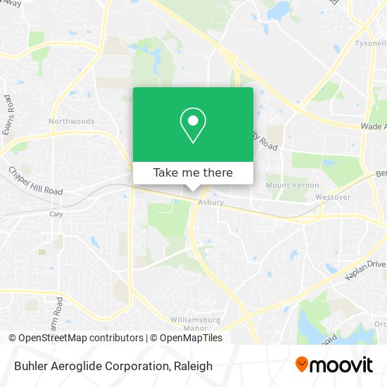 Mapa de Buhler Aeroglide Corporation