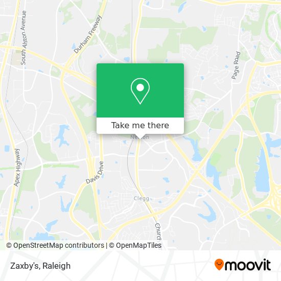 Zaxby's map