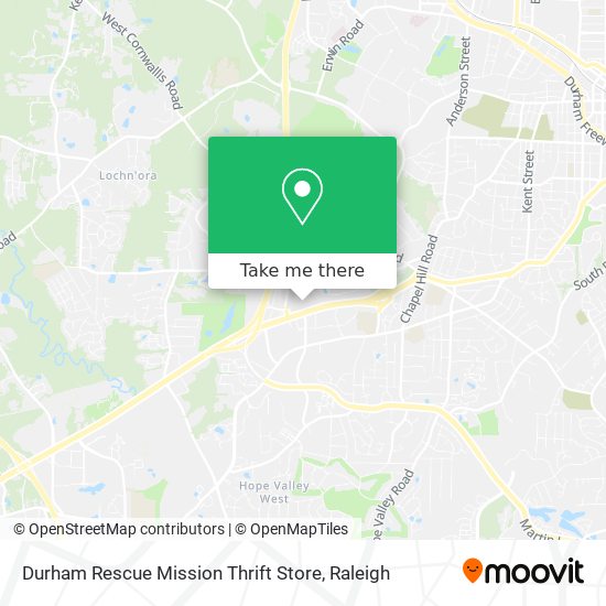 Mapa de Durham Rescue Mission Thrift Store