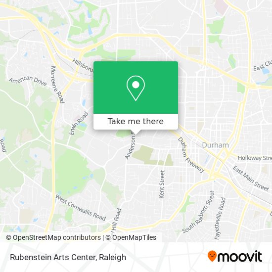 Rubenstein Arts Center map