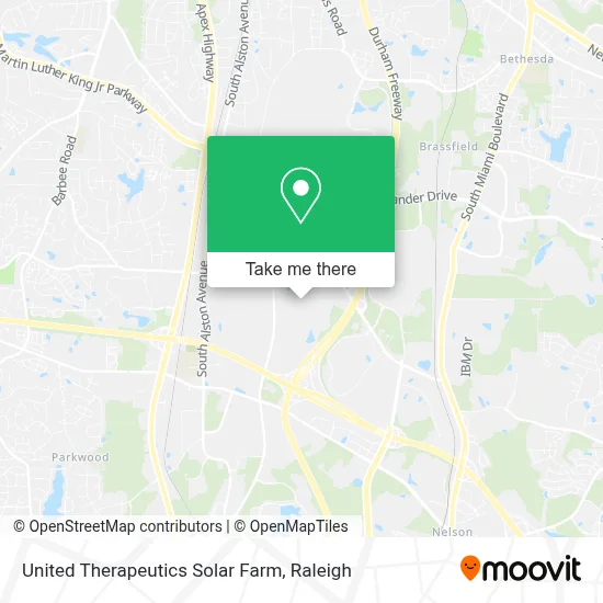 United Therapeutics Solar Farm map
