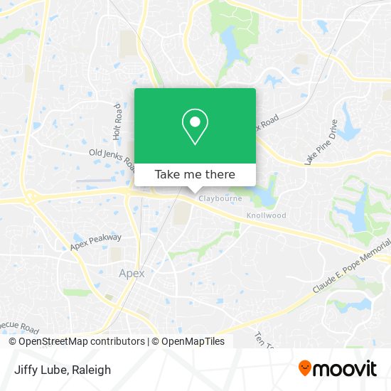 Jiffy Lube map