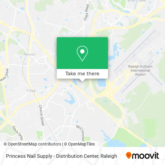 Princess Nail Supply - Distribution Center map
