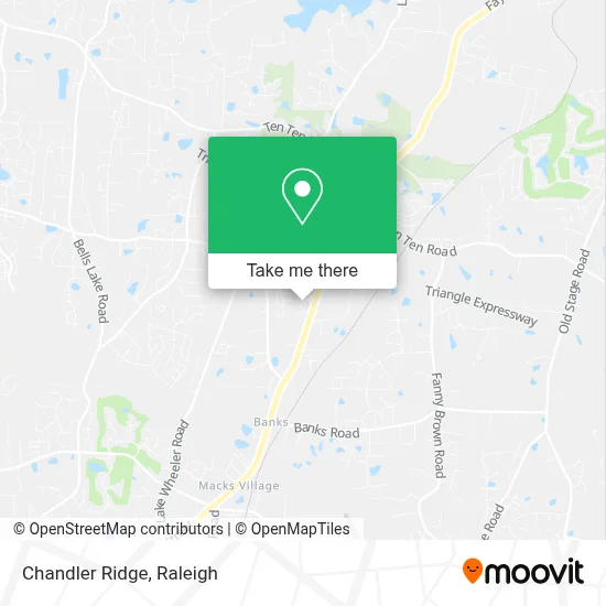 Chandler Ridge map