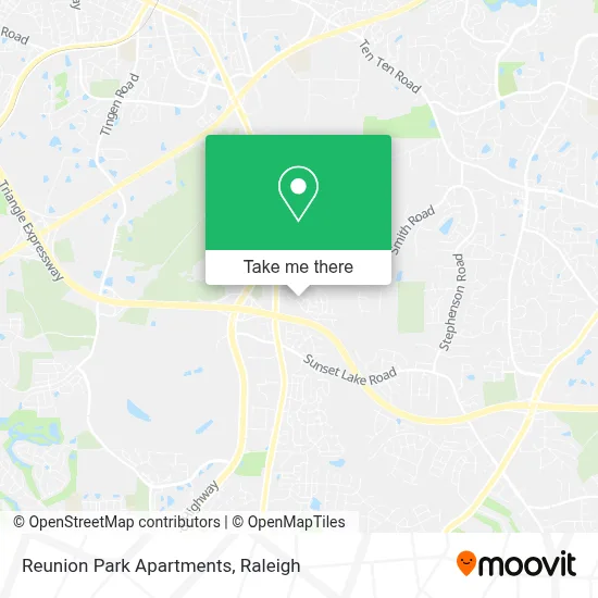 Reunion Park Apartments map
