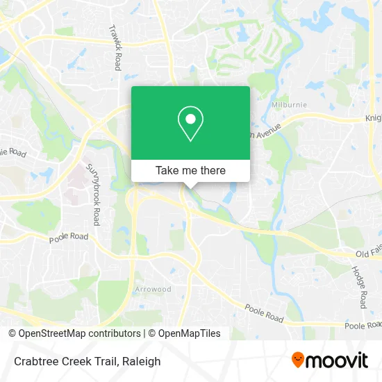 Crabtree Creek Trail map