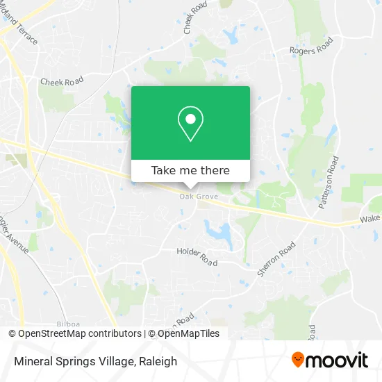 Mineral Springs Village map