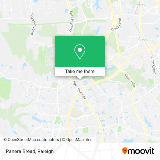 Panera Bread map