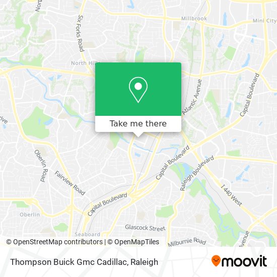 Thompson Buick Gmc Cadillac map