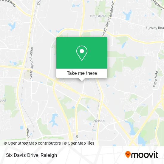 Six Davis Drive map