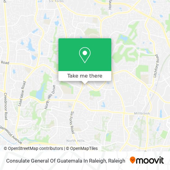 Mapa de Consulate General Of Guatemala In Raleigh