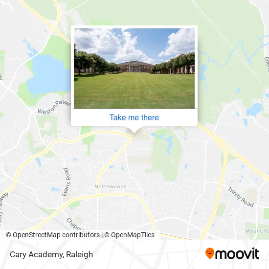 Cary Academy map