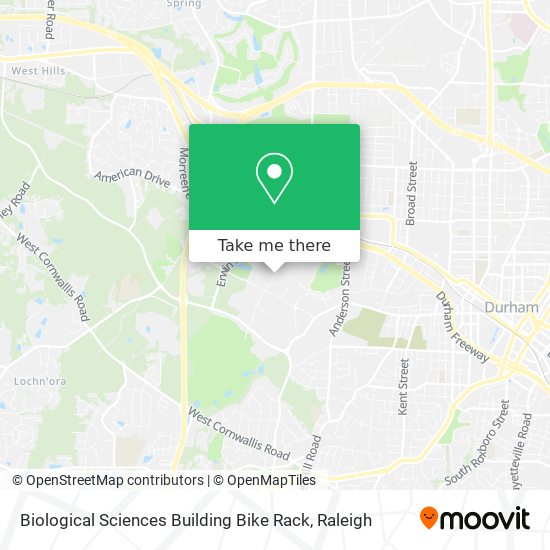 Mapa de Biological Sciences Building Bike Rack