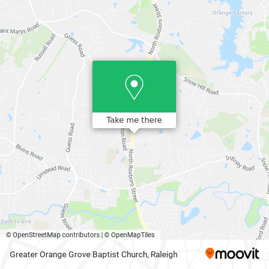 Mapa de Greater Orange Grove Baptist Church