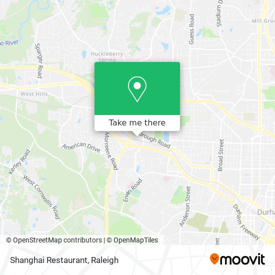 Shanghai Restaurant map