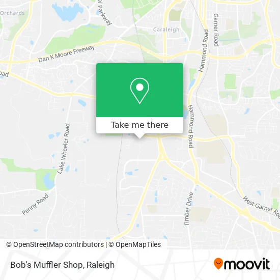 Bob's Muffler Shop map