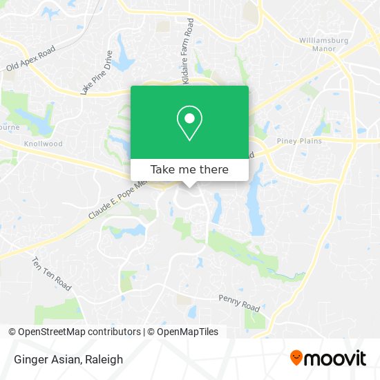 Mapa de Ginger Asian