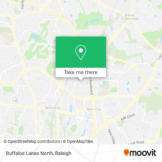 Buffaloe Lanes North map