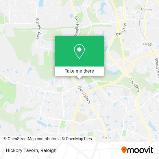 Hickory Tavern map