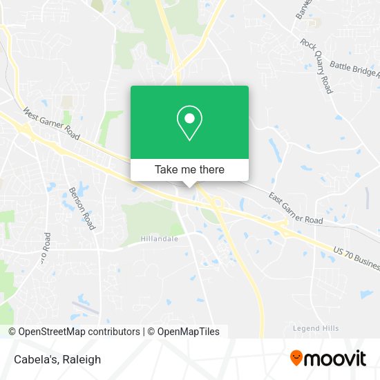 Cabela's map