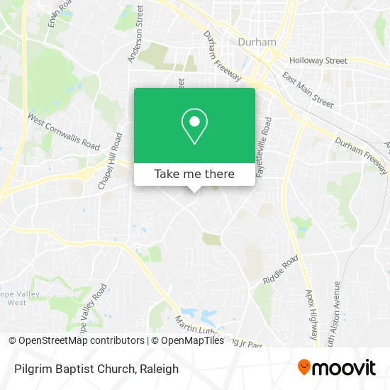 Pilgrim Baptist Church map