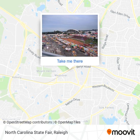 North Carolina State Fair map