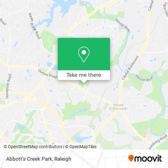 Abbott's Creek Park map