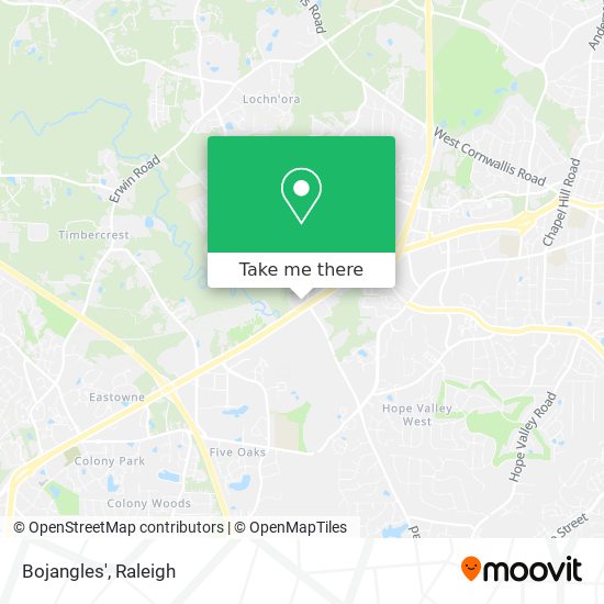 Mapa de Bojangles'