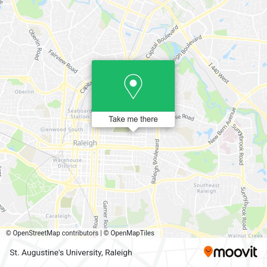 Mapa de St. Augustine's University