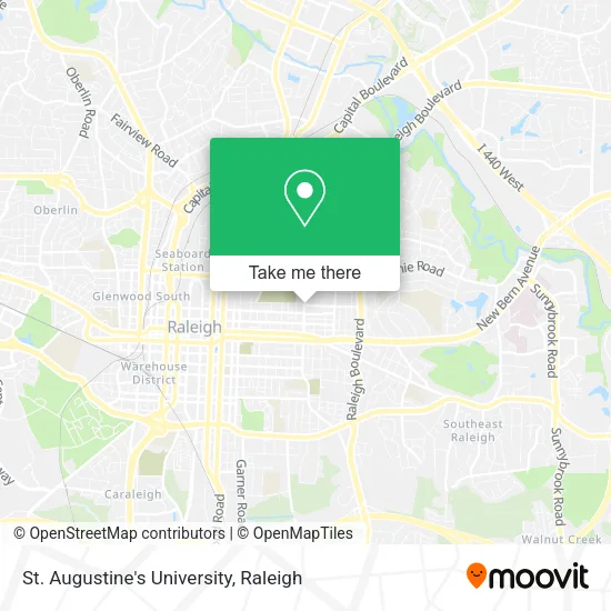 St. Augustine's University map