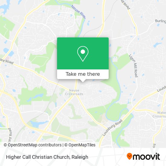 Higher Call Christian Church map