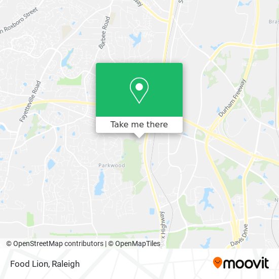 Food Lion map