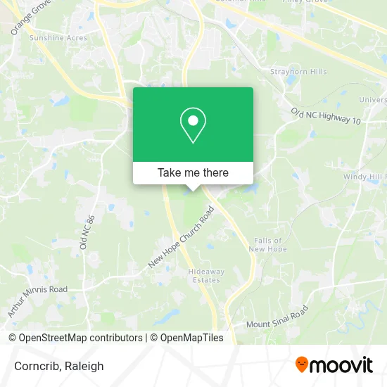 Corncrib map