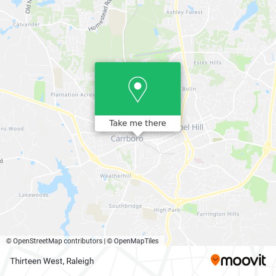 Mapa de Thirteen West