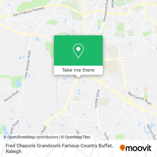 Mapa de Fred Chason's Grandson's Famous Country Buffet