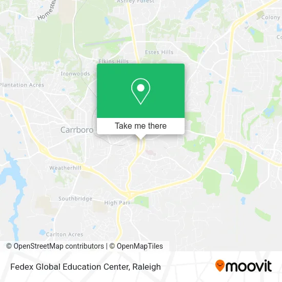 Mapa de Fedex Global Education Center