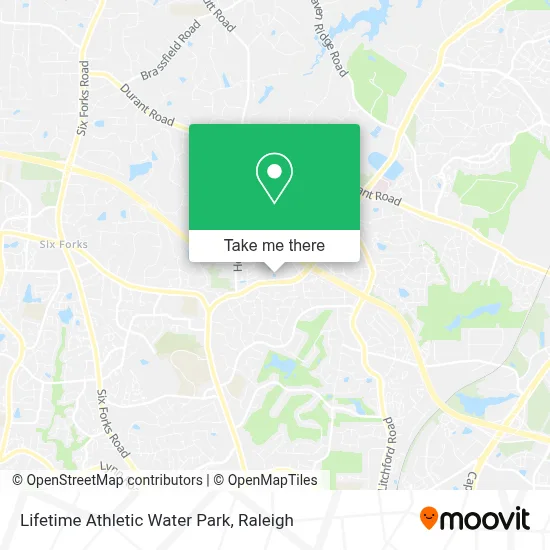 Lifetime Athletic Water Park map